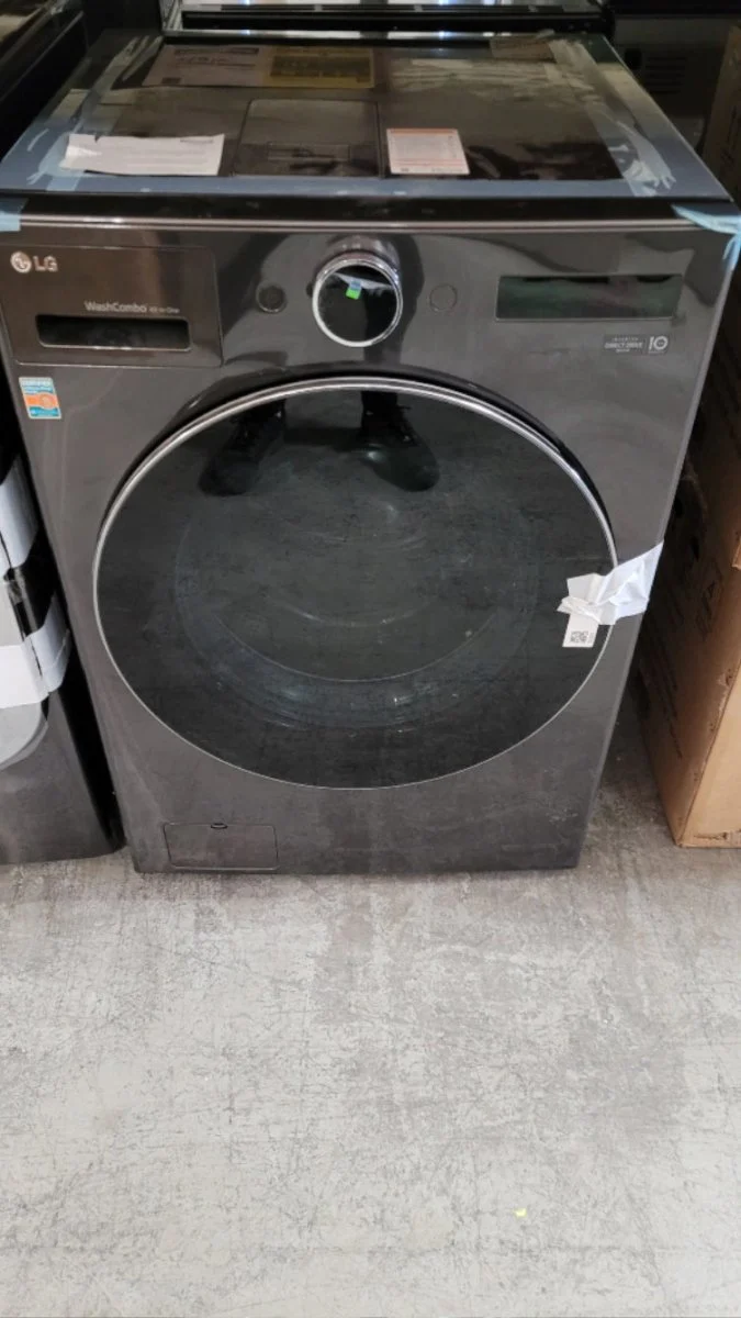 WM6998HBA - LAUNDRY CENTERS - LG - All-In-One - Electric - Black Stainless Steel - Open Box - Image 2