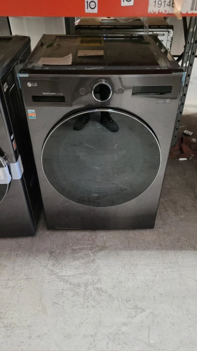 WM6998HBA - LAUNDRY CENTERS - LG - All-In-One - Electric - Black Stainless Steel - Open Box - Image 2