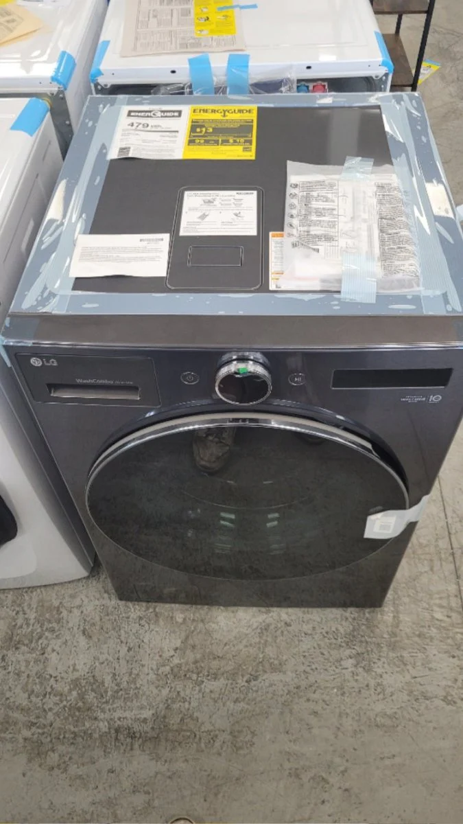WM6998HBA - LAUNDRY CENTERS - LG - All-In-One - Electric - Black Stainless Steel - Open Box - Image 2