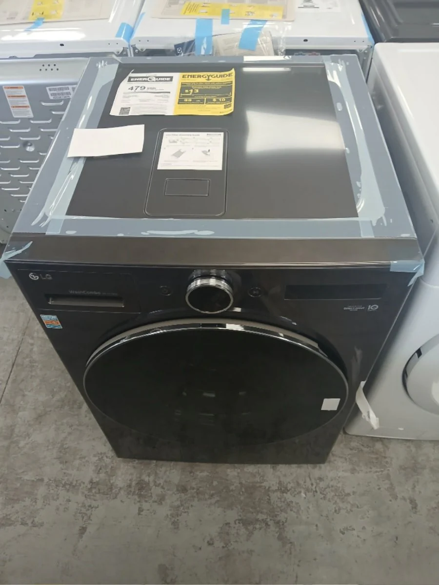 WM6998HBA - LAUNDRY CENTERS - LG - All-In-One - Electric - Black Stainless Steel - Open Box - Image 2