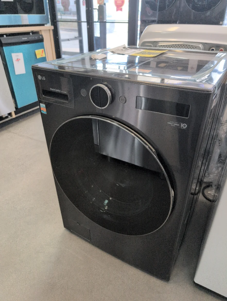 WM6998HBA - LAUNDRY CENTERS - LG - All-In-One - Electric - Black Stainless Steel - Open Box - Image 2