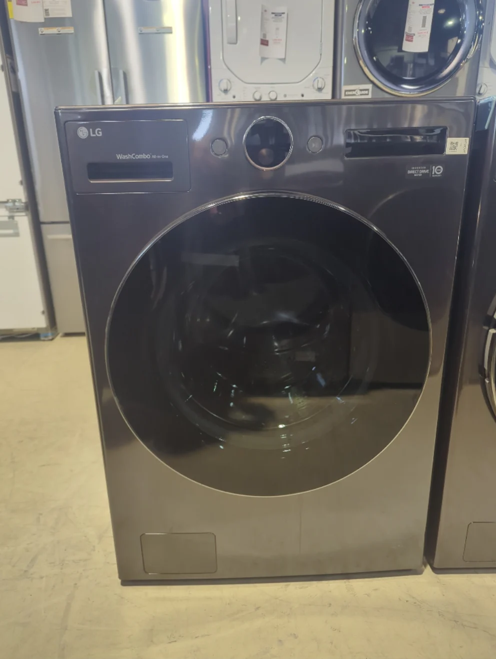 WM6998HBA - LAUNDRY CENTERS - LG - All-In-One - Electric - Black Stainless Steel - Open Box - Image 2
