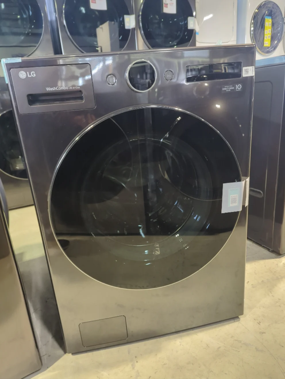 WM6998HBA - LAUNDRY CENTERS - LG - All-In-One - Electric - Black Stainless Steel - Open Box - Image 2