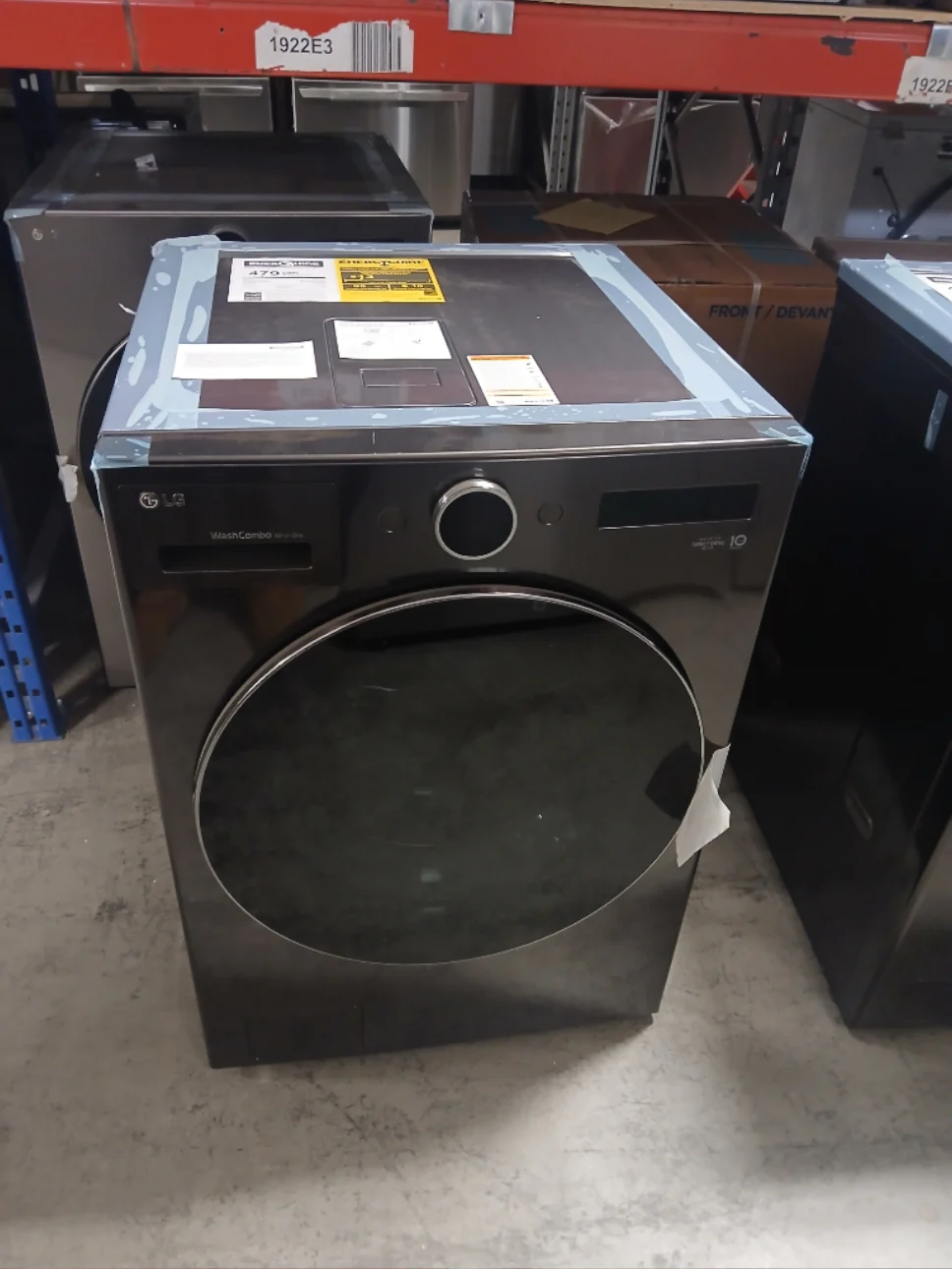 WM6998HBA - LAUNDRY CENTERS - LG - All-In-One - Electric - Black Stainless Steel - Open Box - Image 2
