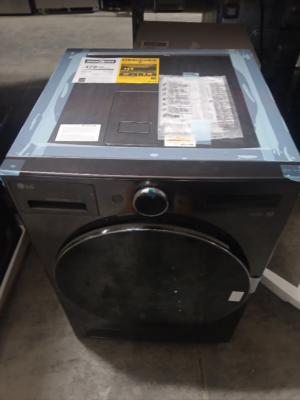 WM6998HBA - LAUNDRY CENTERS - LG - All-In-One - Electric - Black Stainless Steel - Open Box - Image 2