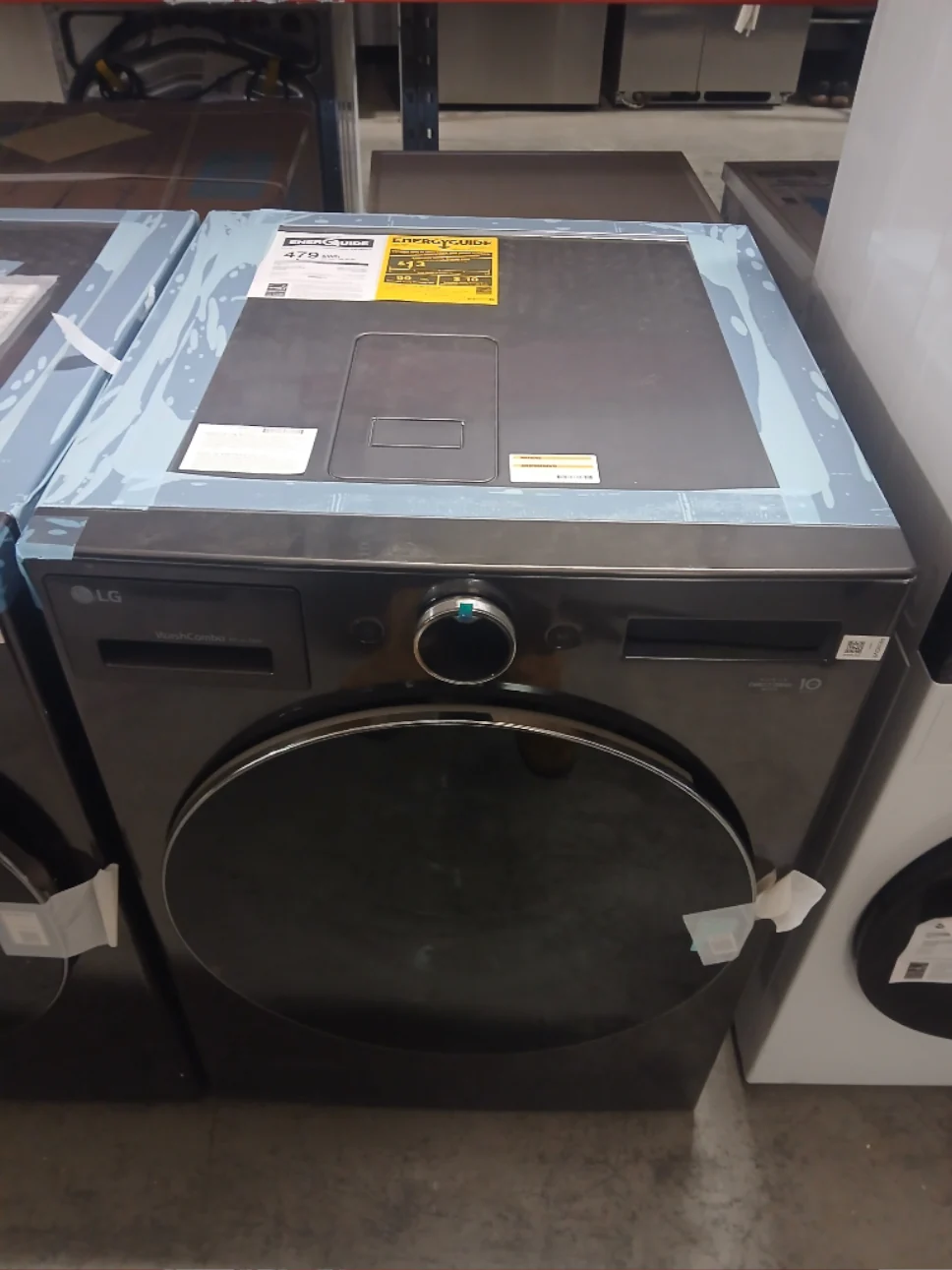 WM6998HBA - LAUNDRY CENTERS - LG - All-In-One - Electric - Black Stainless Steel - Open Box - Image 2