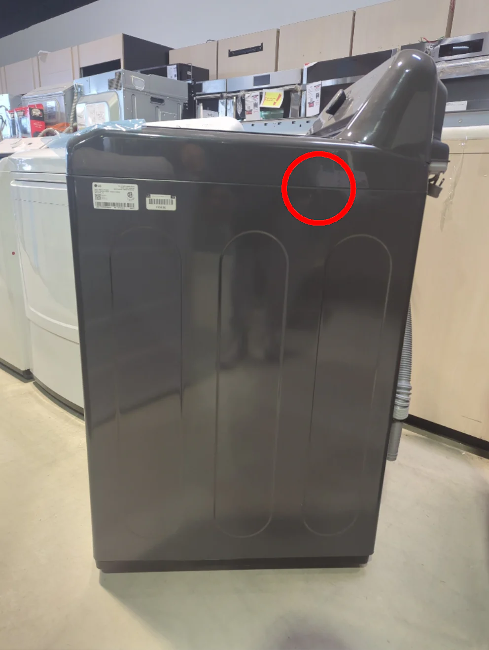 WT6105CM - WASHERS - LG - Top Loading - Grey - Open Box - Image 4