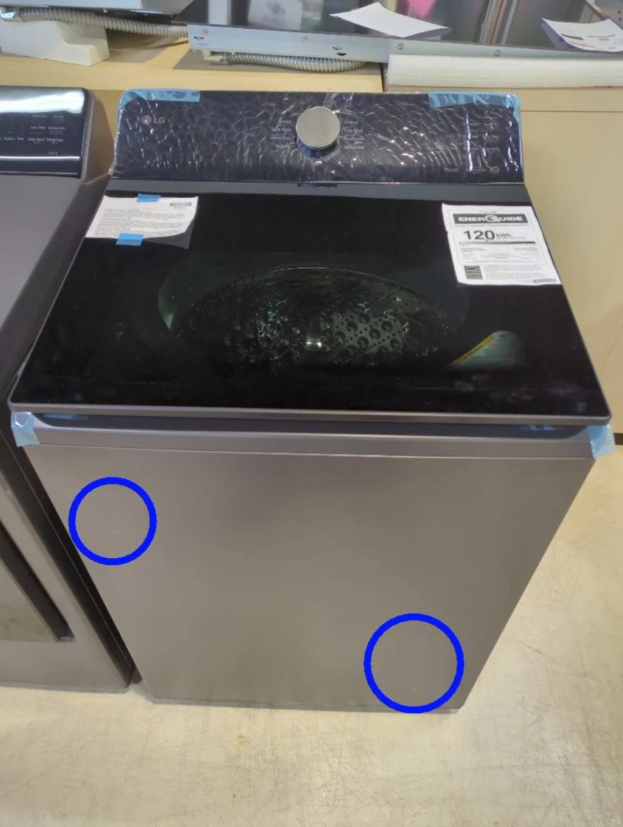 WT8400CB - WASHERS - LG - Top Loading - Black Stainless - Open Box - Image 2