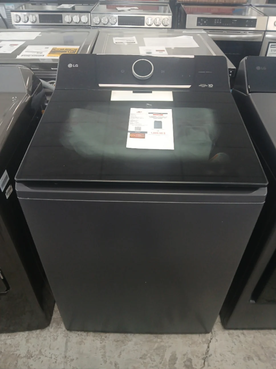 WT8600CB - WASHERS - LG - Top Loading - Black - Open Box - Image 2