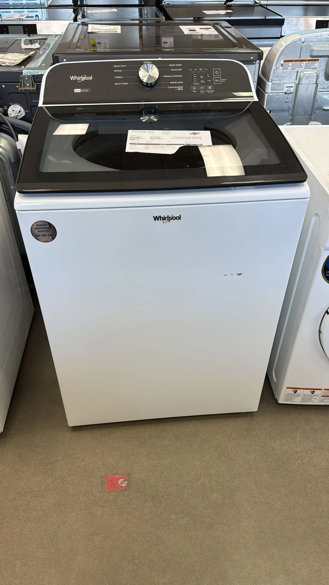 WTW6157PW - WASHERS - Whirlpool - Top Loading - White - Open Box - Image 4
